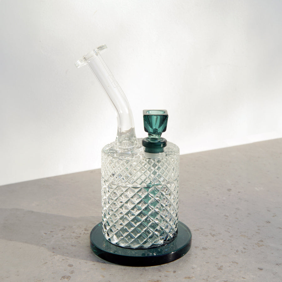 Jane West Twenties Collection Water Pipe | Teal - Headshop.com