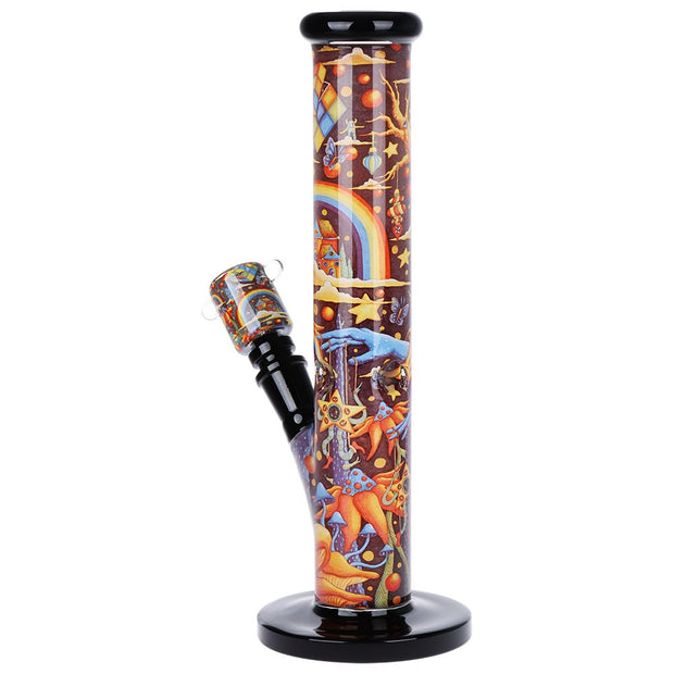 Pulsar Inside Print Straight Tube Glass Water Pipe | 11.25" - Headshop.com