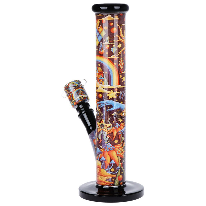 Pulsar Inside Print Straight Tube Glass Water Pipe | 11.25" - Headshop.com