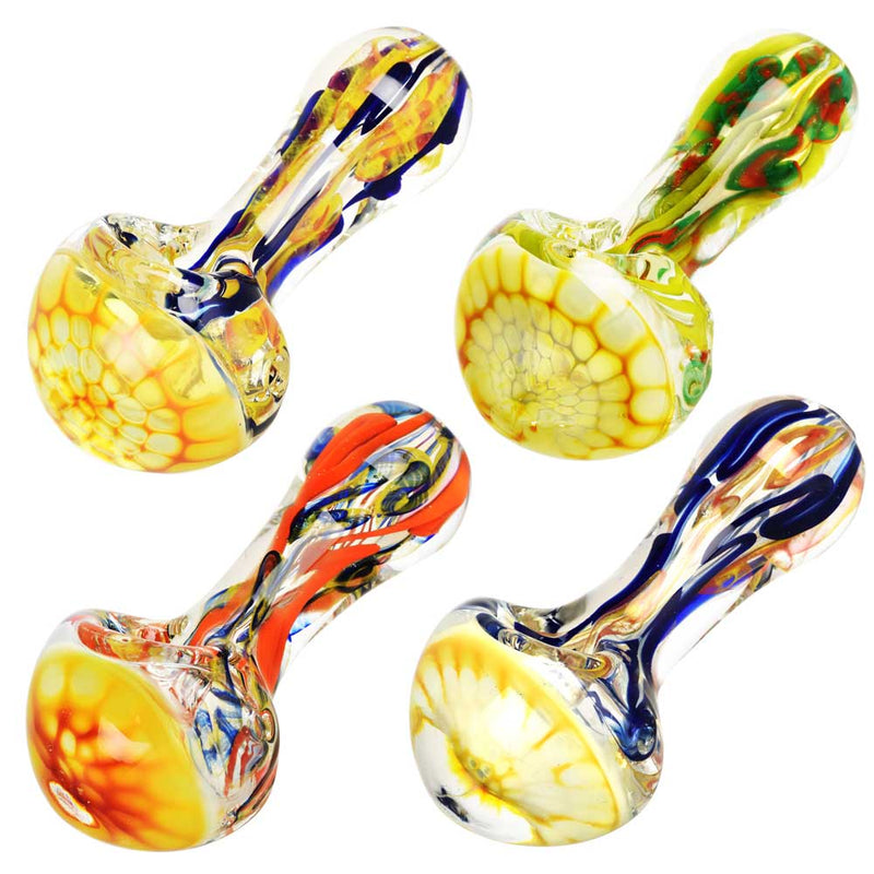 Space Shroom Inside Out Hand Pipe - 3.5" / Colors Vary - Headshop.com