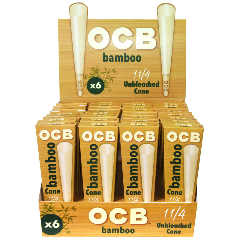 OCB Bamboo Unbleached Cones - Headshop.com