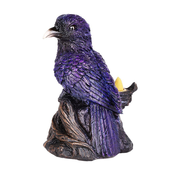 Quoth the Raven Back Flow Polyresin Incense Burner - 6.75" x 5.25" Quoth the Raven Back Flow Polyresin Incense Burner - 6.75" x 5.25"