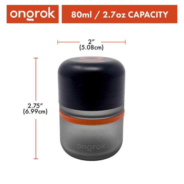 Ongrok 80ml Child Resistant Jar | 6 Pack - Headshop.com