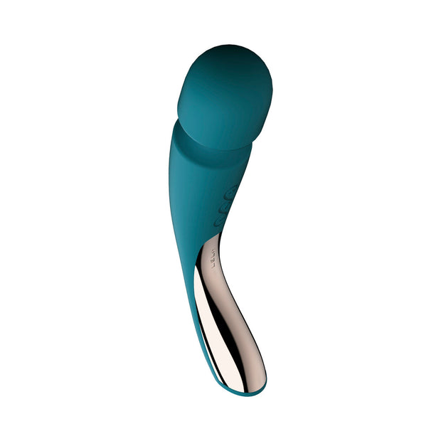 LELO SMART WAND 2 Medium Rechargeable Wand Vibrator Ocean Blue - Headshop.com