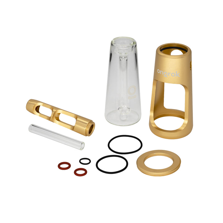 ONGROK Portable Glass Aluminum Bubbler Pipe - Headshop.com