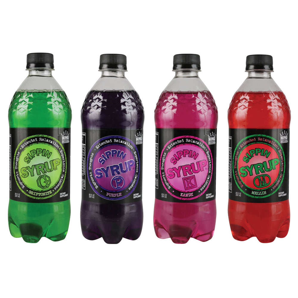 12PC CASE Sippin Syrup Relaxation Supplement 20oz/Assorted - Headshop.com
