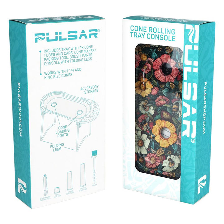 Pulsar Elevated Cone Rolling Tray Console | 9.25"x4.25" - Headshop.com