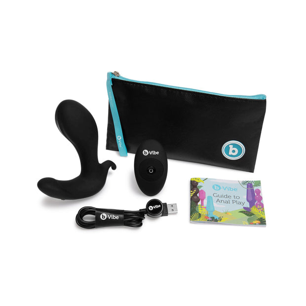 b-Vibe Expand Expanding and Vibrating Remote Control Plug Black - Headshop.com