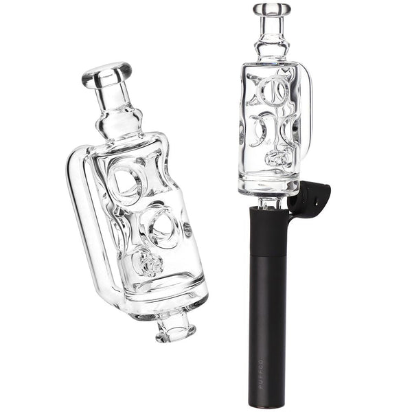 Pulsar Incycler Bubbler Glass Mouthpiece Attachment for Puffco Pivot - 4.3" / Clear Pulsar Incycler Bubbler Glass Mouthpiece Attachment for Puffco Pivot - 4.3" / Clear