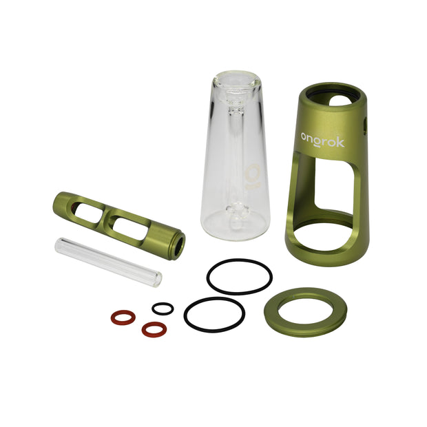 ONGROK Portable Glass Aluminum Bubbler Pipe - Headshop.com