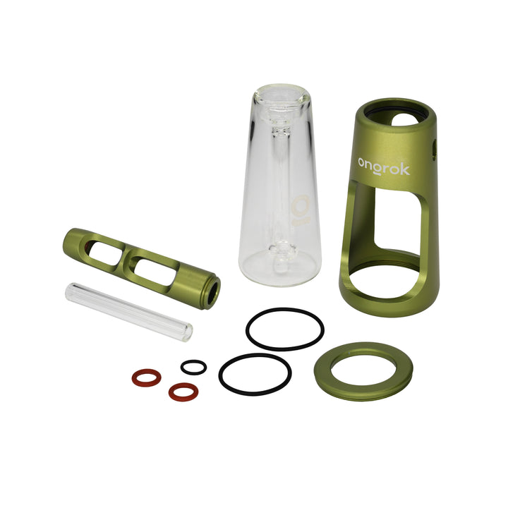 ONGROK Portable Glass Aluminum Bubbler Pipe - Headshop.com