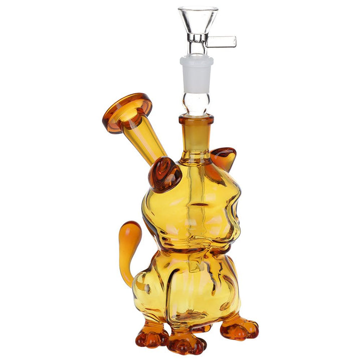 Purr-haps It's A Cat Glass Water Pipe - 6" / 14mm F - Headshop.com
