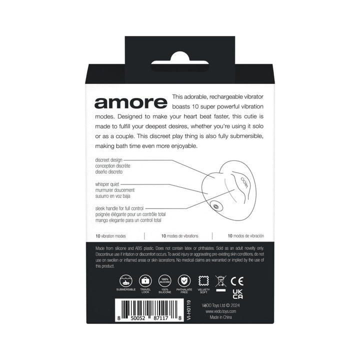 VeDO Amore Rechargeable Pleasure Vibe Black - Headshop.com