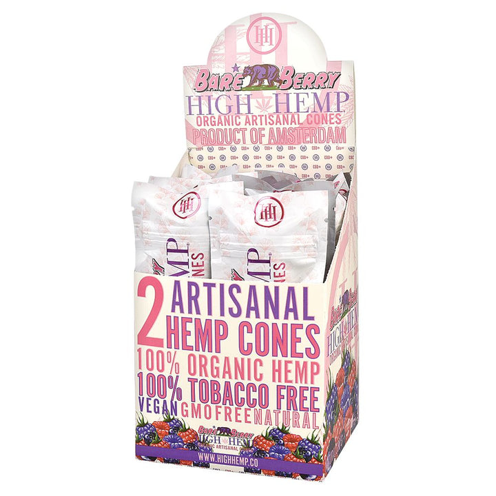 High Hemp Organic Artisanal Cones | 2pc | 15pk Display - Headshop.com