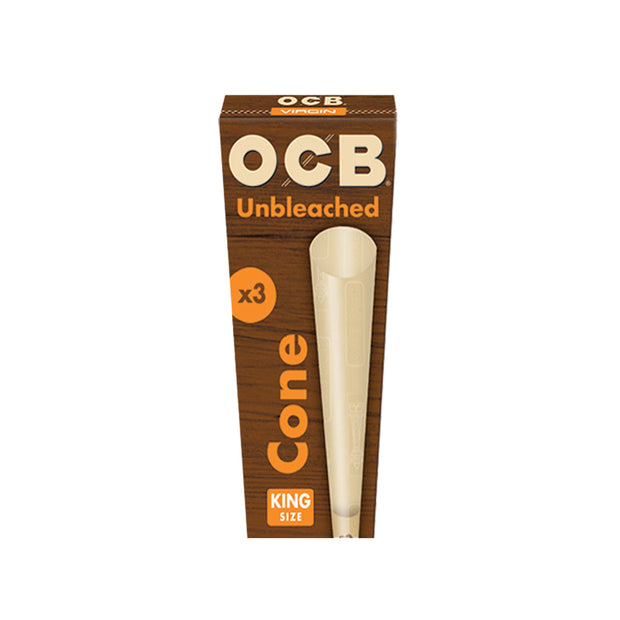 OCB Unbleached Cones - 32PC DISPLAY - Headshop.com
