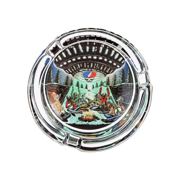 6CT DISPLAY - Grateful Dead x Pulsar V2 Licensed Glass Ashtray - 3.5" / Assorted Designs - Headshop.com