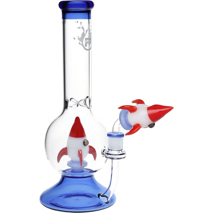 Pulsar Rocketship Glass Water Pipe - 12" / 14mm F - Headshop.com