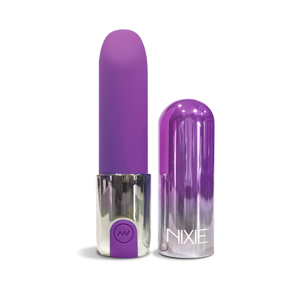 Nixie Smooch Rechargeable Lipstick Vibrator Purple Ombre - Headshop.com