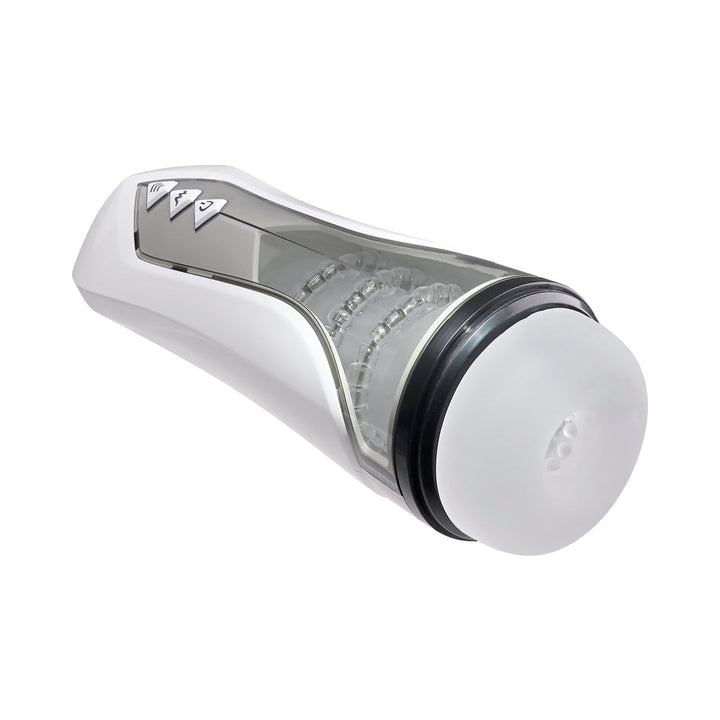Zero Tolerance Stroking Buddy Rechargeable Vibrating Stroker White - Headshop.com