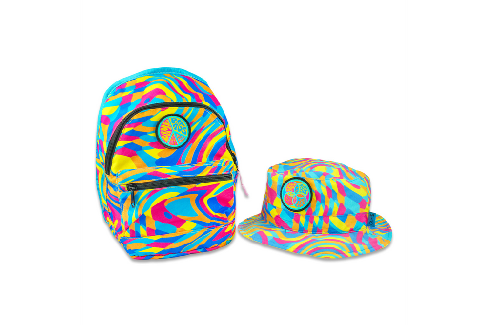 Hyperpop Reversible Mini Backpack + Bucket Hat Set - Grassroots Collab - Headshop.com