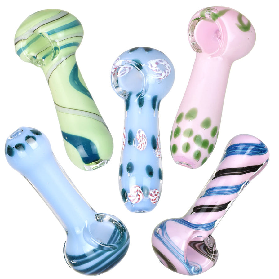 Pastel Color Spoon Pipe - 3.75- 4"/Assorted - 20PC BUNDLE - Headshop.com