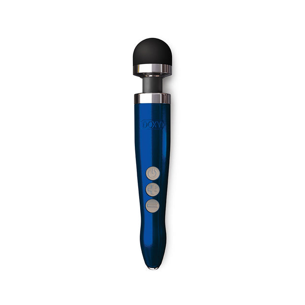 Doxy Die Cast 3R Rechargeable Compact Wand Vibrator Blue Flame - Headshop.com
