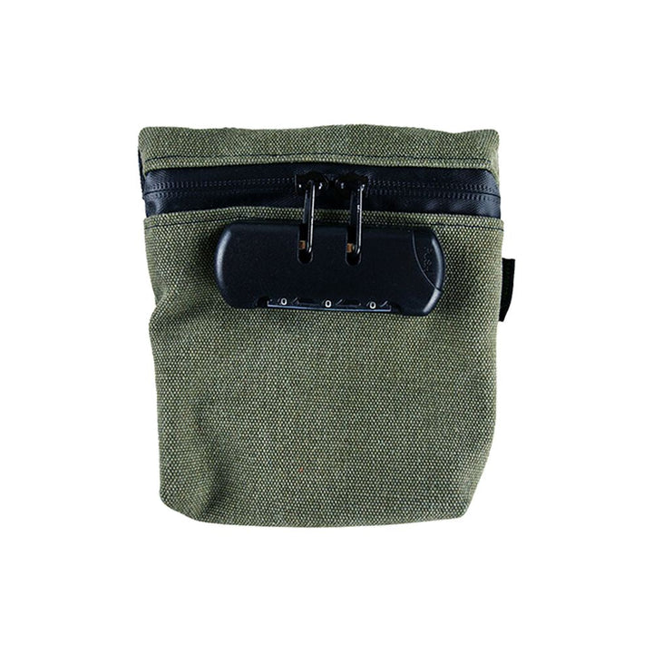 6CT DISPLAY - Smokezilla Smell Proof Locking Canvas Bag - 6"x6.25" / Assorted Colors - Headshop.com
