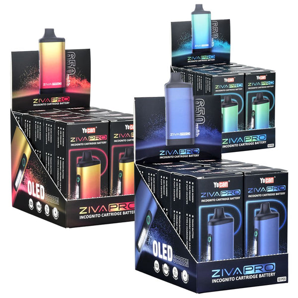 Yocan Ziva Pro Auto-Draw 510 Battery | 650mAh | 10ct Display Yocan Ziva Pro Auto-Draw 510 Battery | 650mAh | 10ct Display