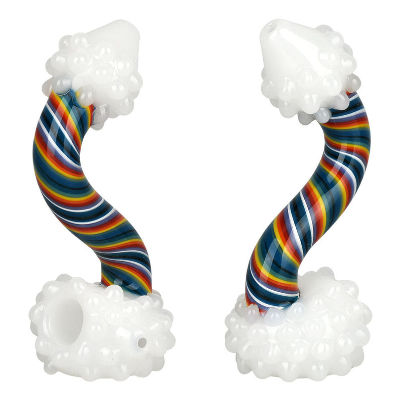 Rainbow Cloud Hand Pipe - 5" - Headshop.com