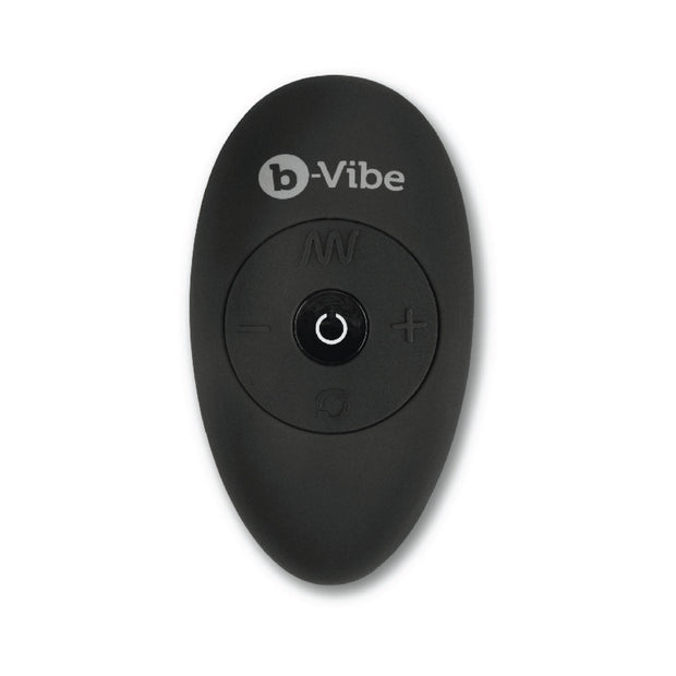 b-Vibe Rimming XL Rotating and Vibrating Remote Control Plug Black - Headshop.com