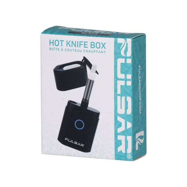 Pulsar Hot Knife Box 2-in-1 Electric Loading Tool & Dab Container | Black | 650mAh | 8pc Display - Headshop.com