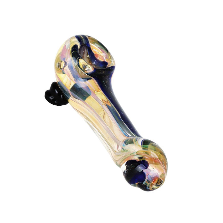 Plot Twist Dichro Stripe Glass Hand Pipe - 4.25" - Headshop.com