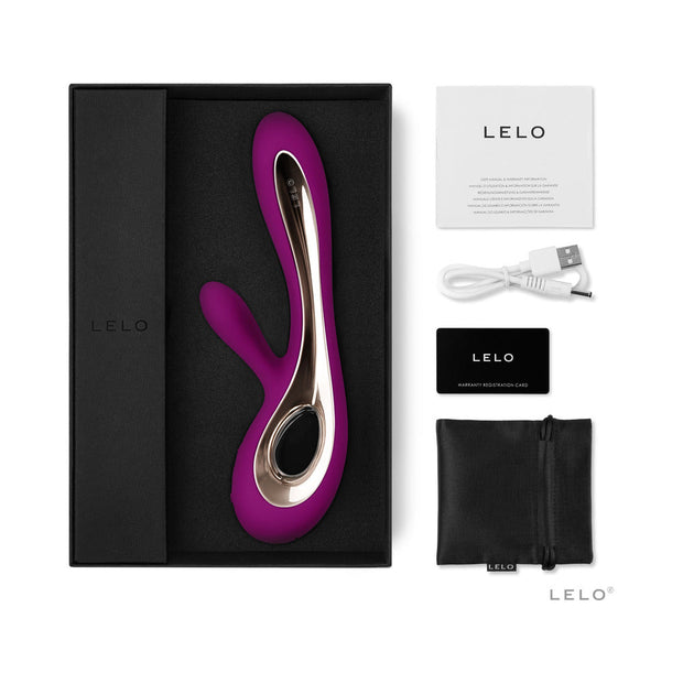 LELO SORAYA 2 Rechargeable Rabbit Vibrator Deep Rose - Headshop.com