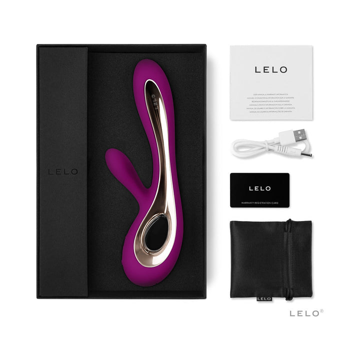 LELO SORAYA 2 Rechargeable Rabbit Vibrator Deep Rose - Headshop.com