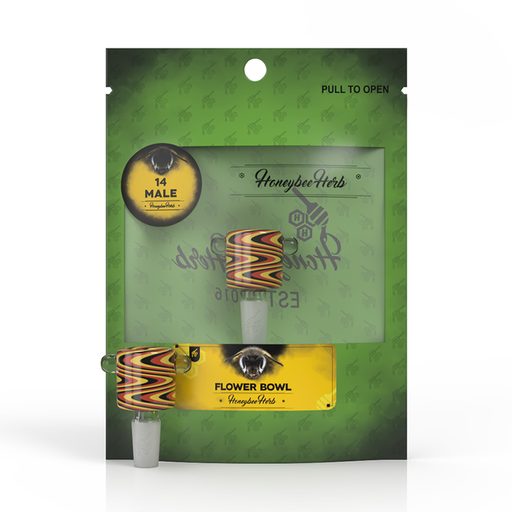 Honeybee Herb Flower Bowls (Green Line) - Headshop.com