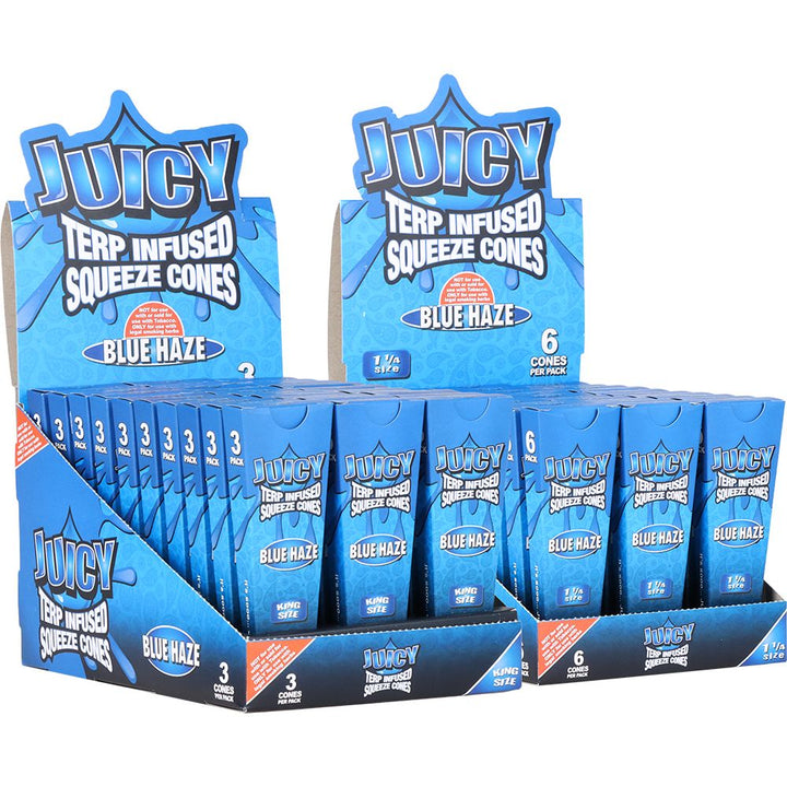 Juicy Terp Infused Squeeze Pre-Rolled Cones | Blue Haze | 30pk Display - Headshop.com