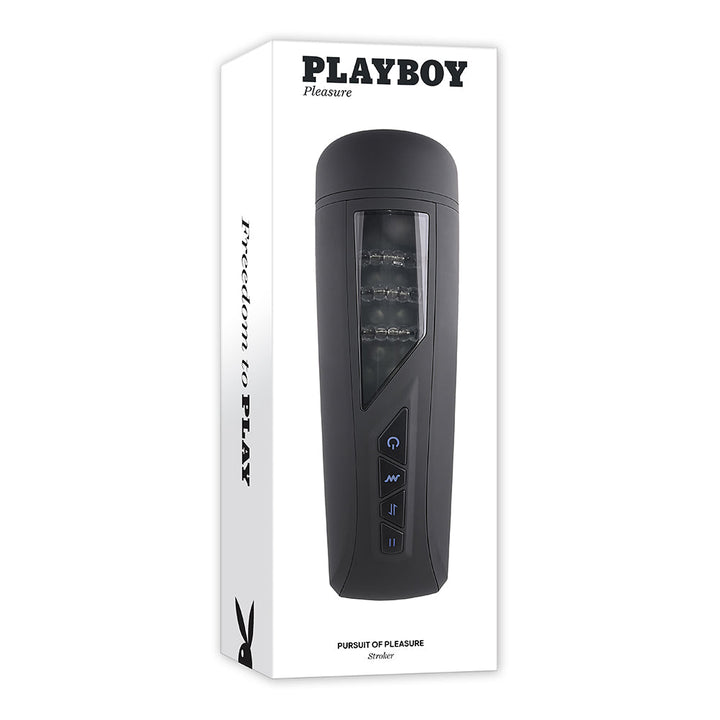 Playboy Pursuit Of Pleasure Rechargeable Vibrating Beaded Stroker - Headshop.com