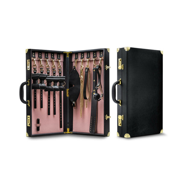 Temptasia Safe Word 10-Piece Bondage Kit with Suitcase Black - Headshop.com