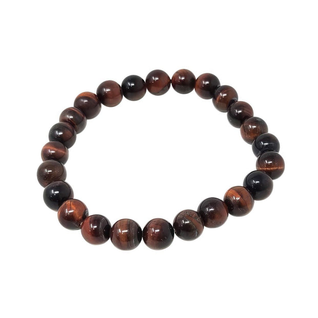 Semi-Precious Gemstone Beaded Elastic Bracelet - Headshop.com