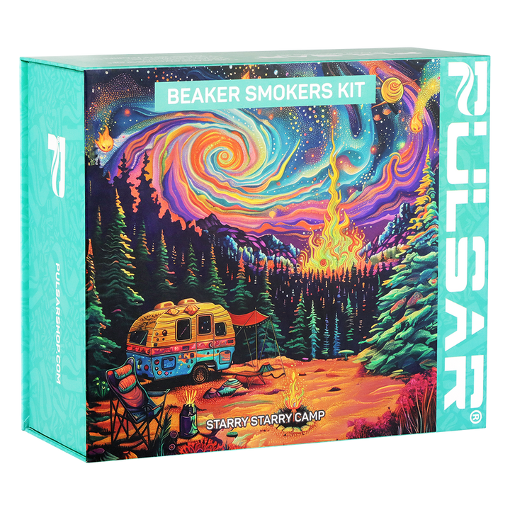 Pulsar Design Series Beaker Water Pipe Smoker's Kit | 7.75"