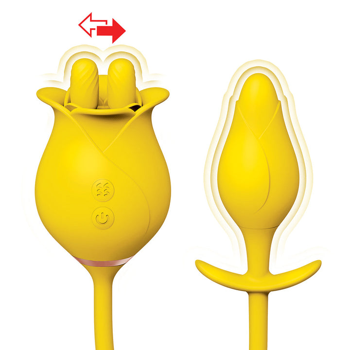 Clit-Tastic Tulip Finger Massager & Pleasure Plug Yellow - Headshop.com