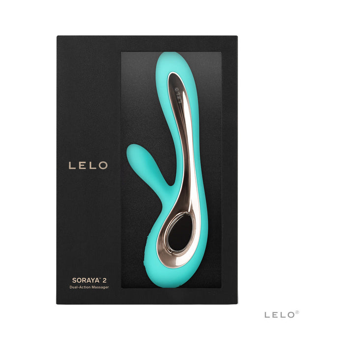 LELO SORAYA 2 Rechargeable Rabbit Vibrator Aqua - Headshop.com
