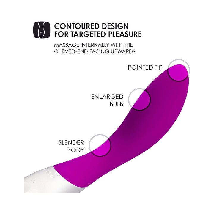 LELO MONA WAVE Rechargeable G-Spot Vibrator Deep Rose - Headshop.com