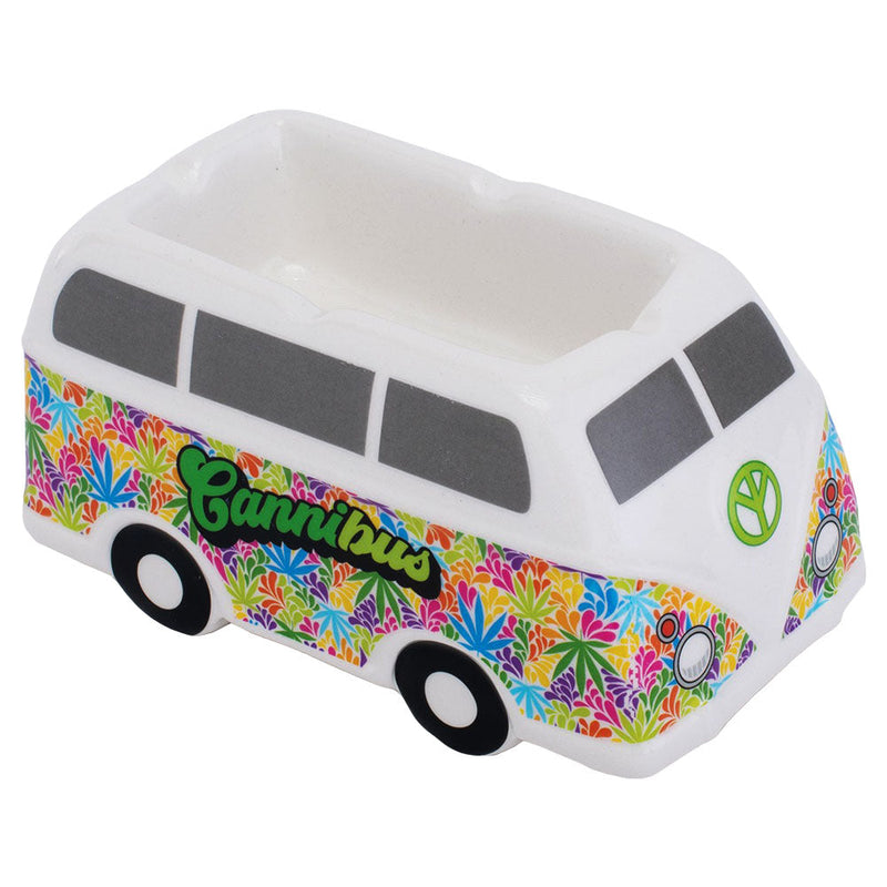 Fujima Hippie Bus Ceramic Ashtray - 5.5"x3" - Headshop.com