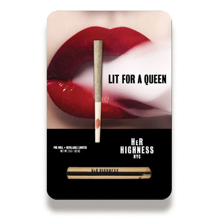 Lit for a Queen Pre Roll + Lighter - Headshop.com