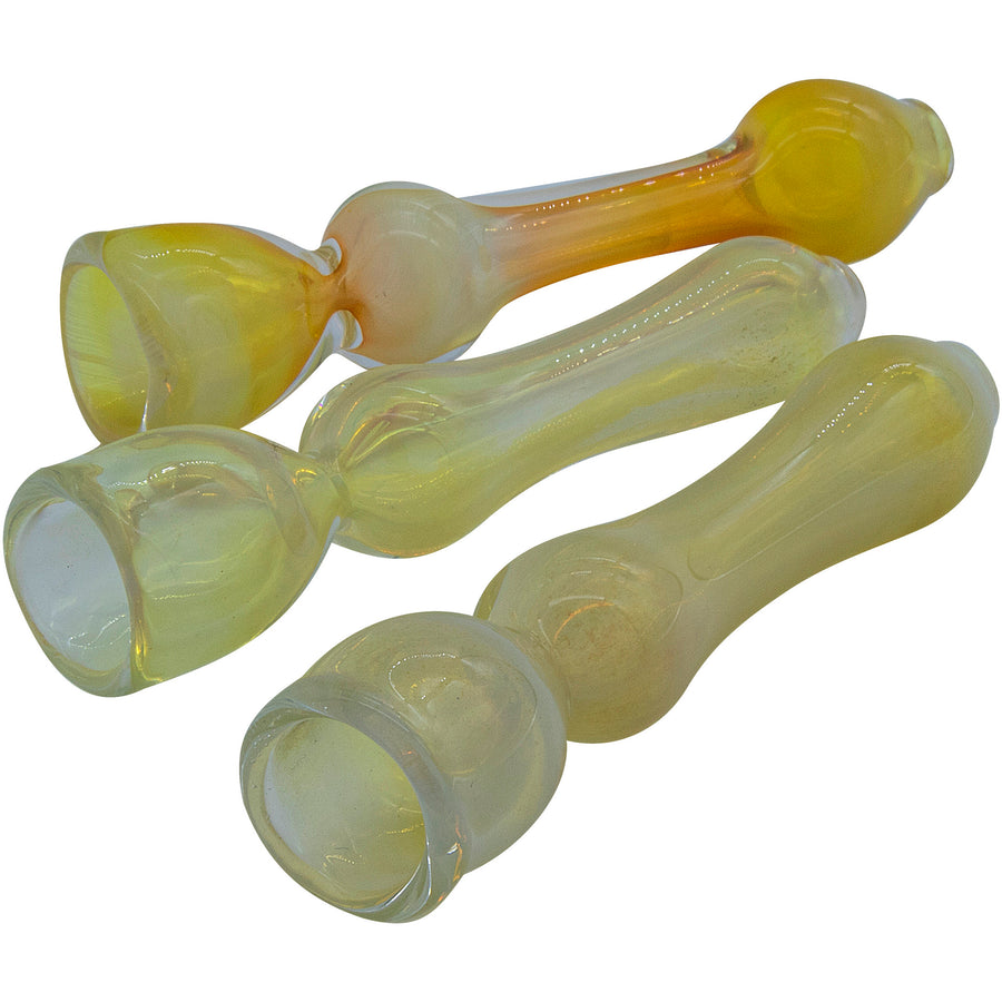 LA Pipes "Chill Fumes" Silver Fumed Chillum - Headshop.com