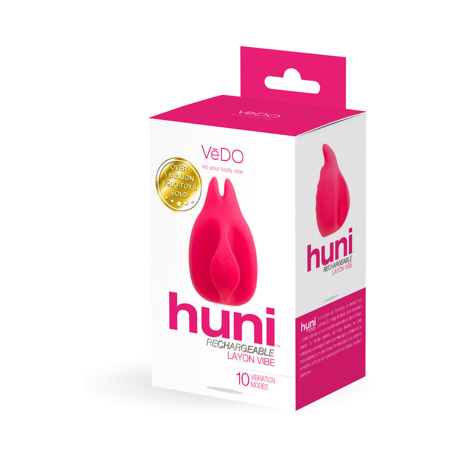 VeDO Huni Rechargeable Finger Vibe Tease Me Foxy Pink - Headshop.com