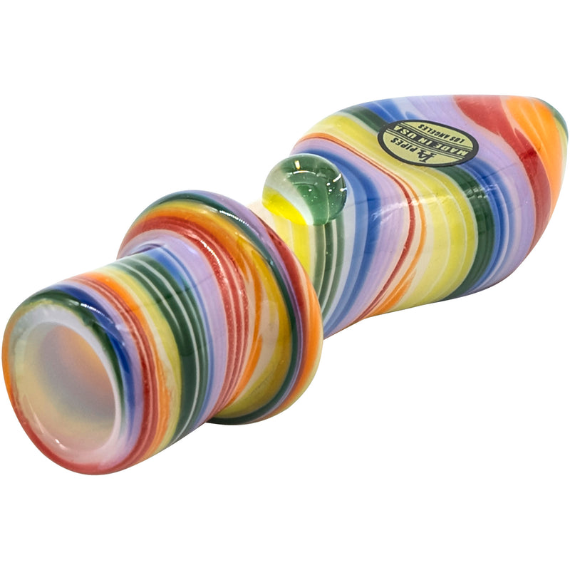 LA Pipes "Rainbow Tornado" Chillum Pipe - Headshop.com