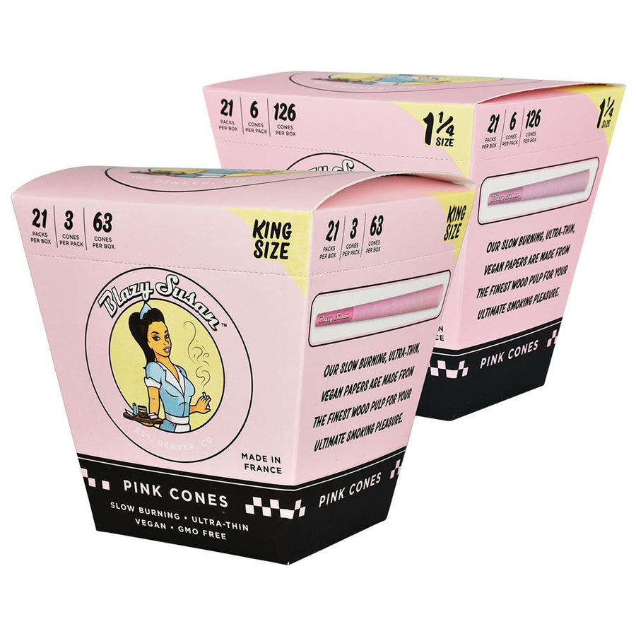 Blazy Susan Pink Pre-Rolled Cones | 21pc Display - Headshop.com