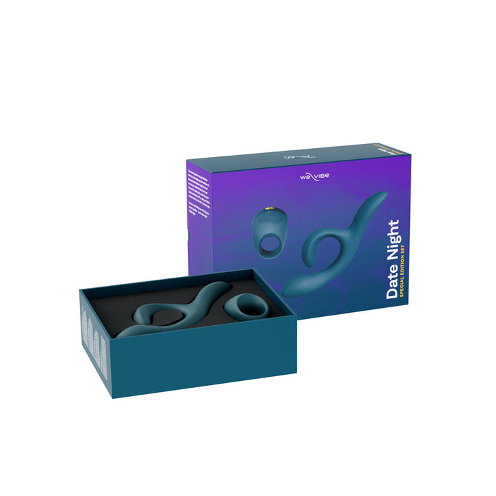 We-Vibe Date Night Special Edition Couple's Vibrator Set (Nova 2 & Pivot) Green Velvet - Headshop.com
